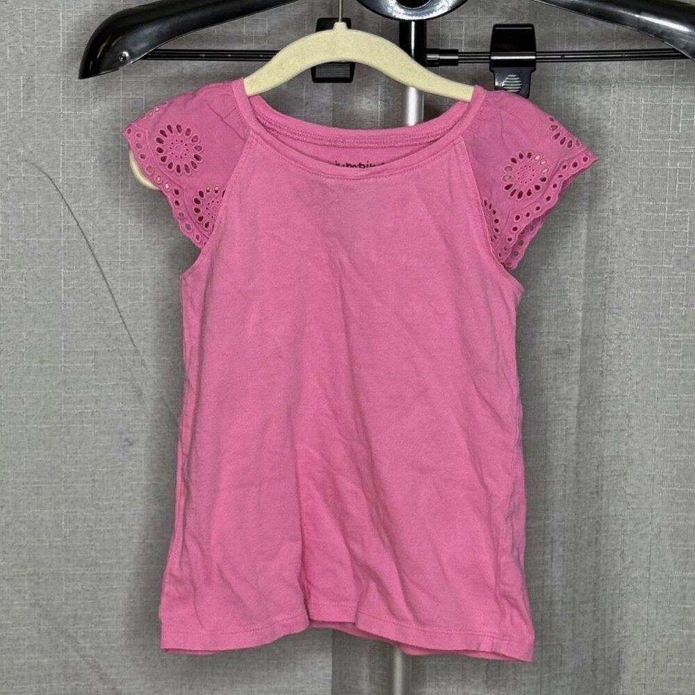 Jumping Beans - Girls Sleeveless Crochet Shirt - Size 4T